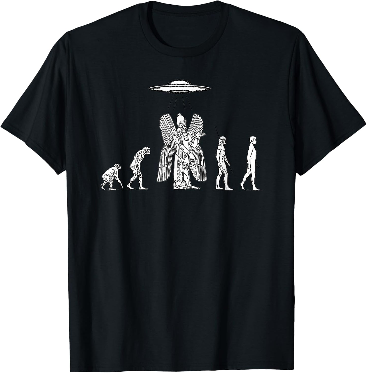Anunnaki Anunnaki Theory of Evolution T-Shirt - T-Shirt | Black