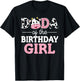 Dada of The Birthday Girl Shirt Farm Cow Dad Daddy 1st T-Shirt - T-Shirt | Black