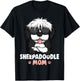 Sheepadoodle Mom Dog T-Shirt - T-Shirt | Black