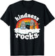 Anti Bullying Rainbow Hippie Music Teacher Kindness Rocks Women Kids T-Shirt - T-Shirt | Black