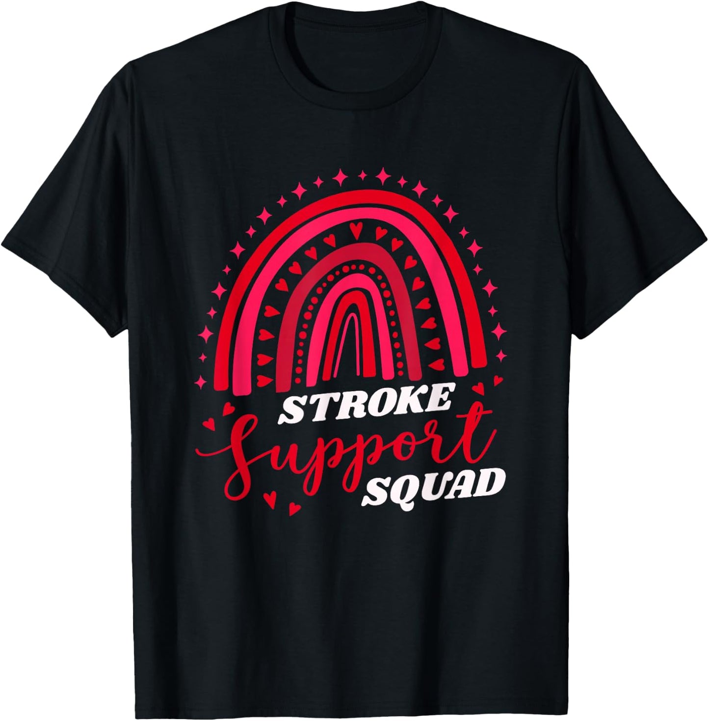 Stroke Support Squad, Stroke Survivor Team T-Shirt - T-Shirt | Black