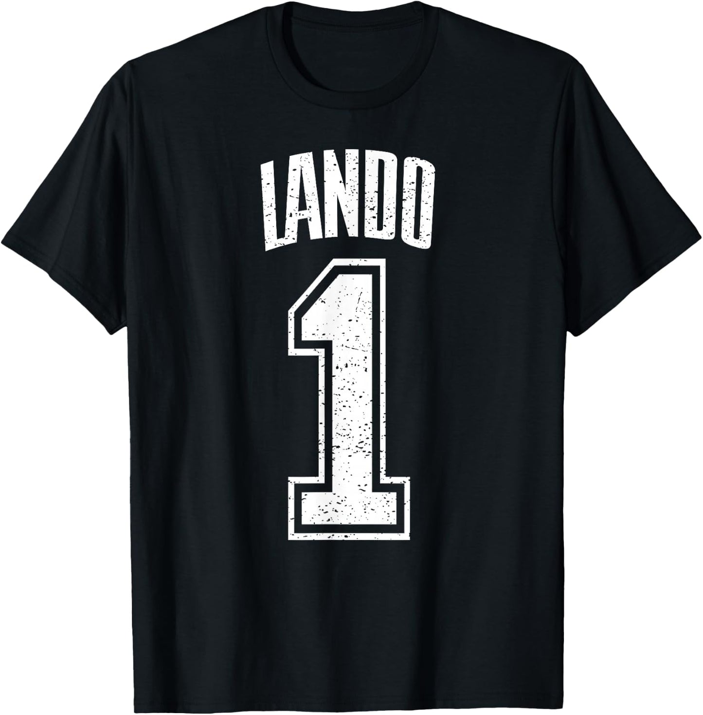 Lando Supporter Number 1 Biggest Fan T-Shirt - T-Shirt | Black
