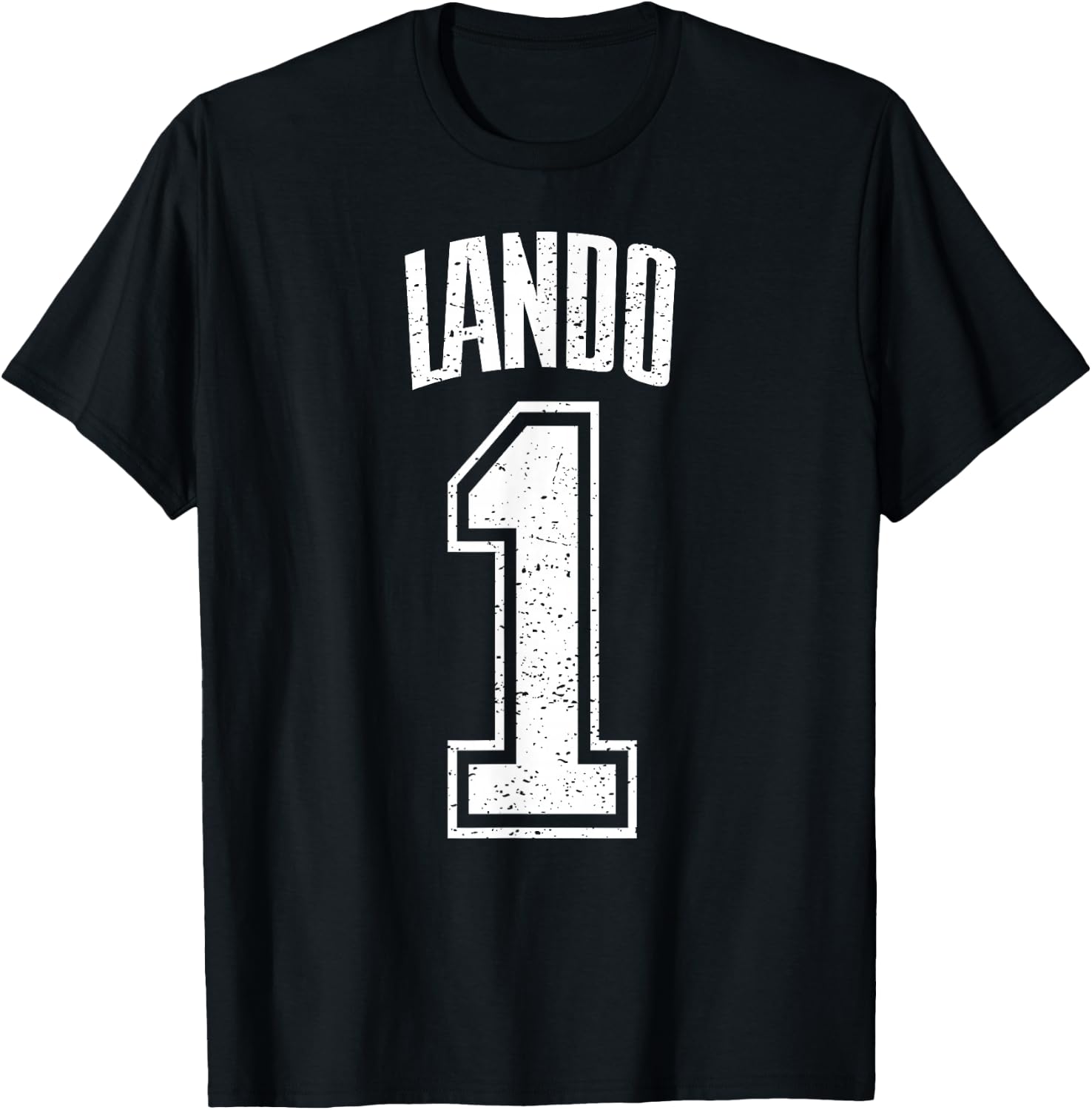 Lando Supporter Number 1 Biggest Fan T-Shirt - T-Shirt | Black