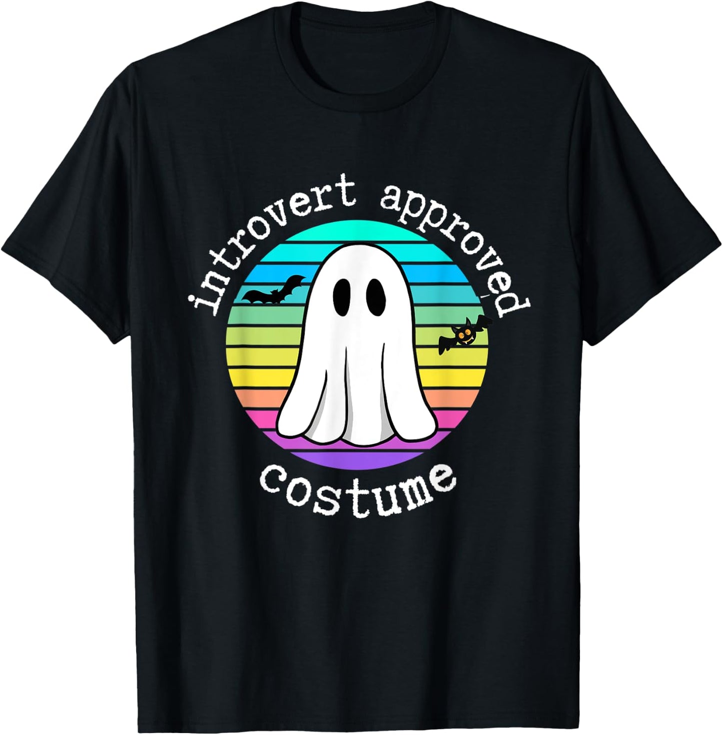Introvert Approved Costume Funny Halloween Costume for Shy T-Shirt - T-Shirt | Black