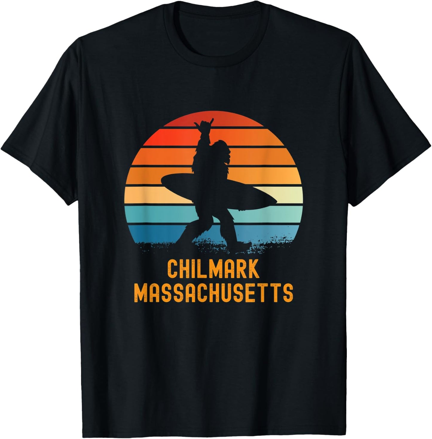 Chilmark - Massachusetts Sasquatch Souvenir T-Shirt - T-Shirt | Black