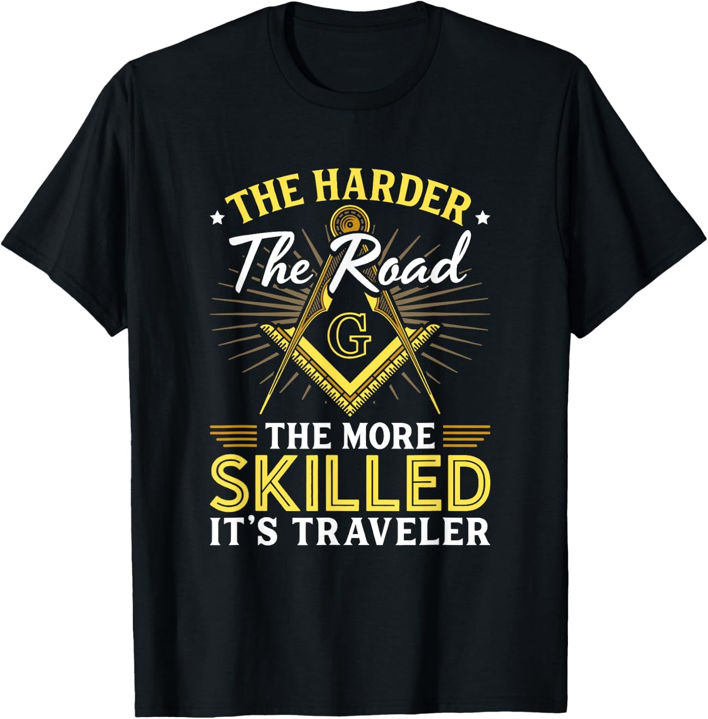 It's Traveler Masonry Masonic Freemason Freemasonry T-Shirt - T-Shirt | Black