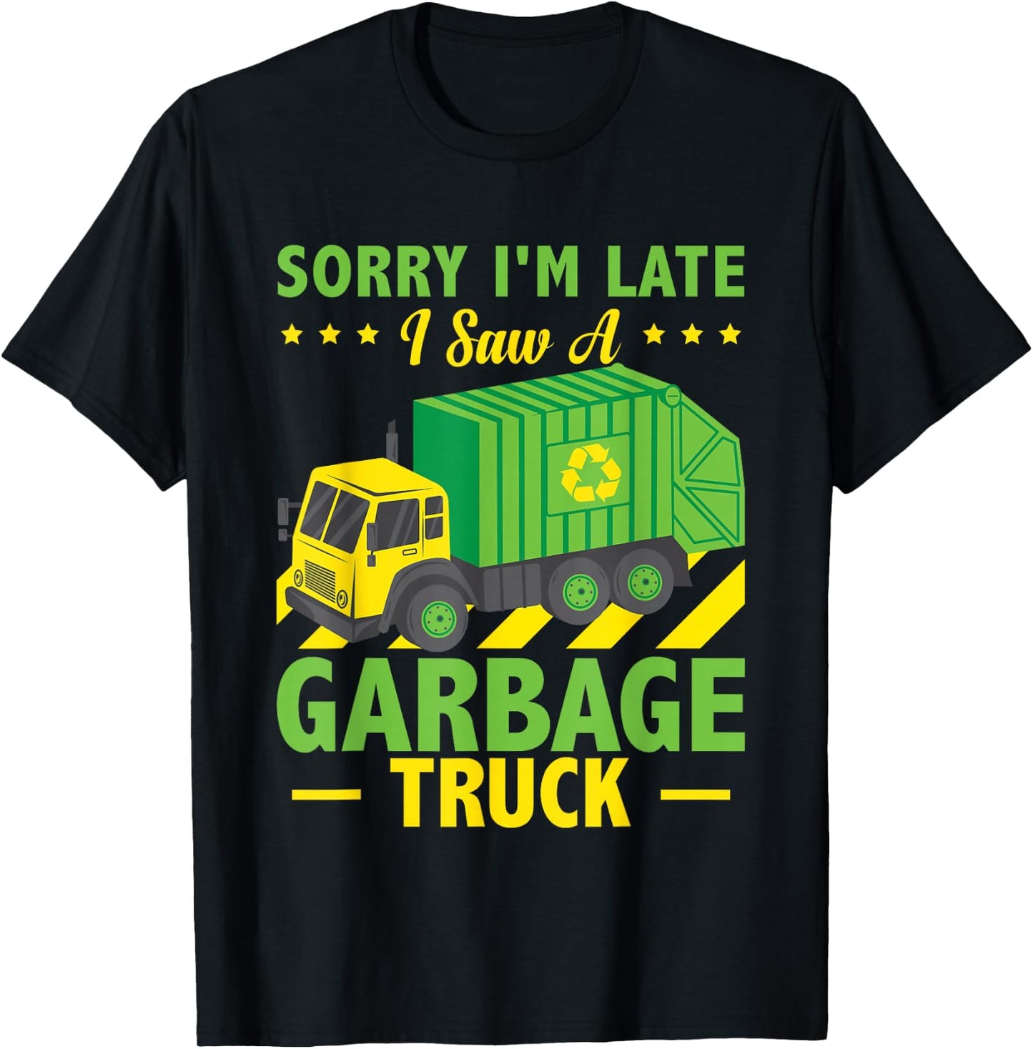 Trash Trucks Recycle Garbage Truck T-Shirt - T-Shirt | Black