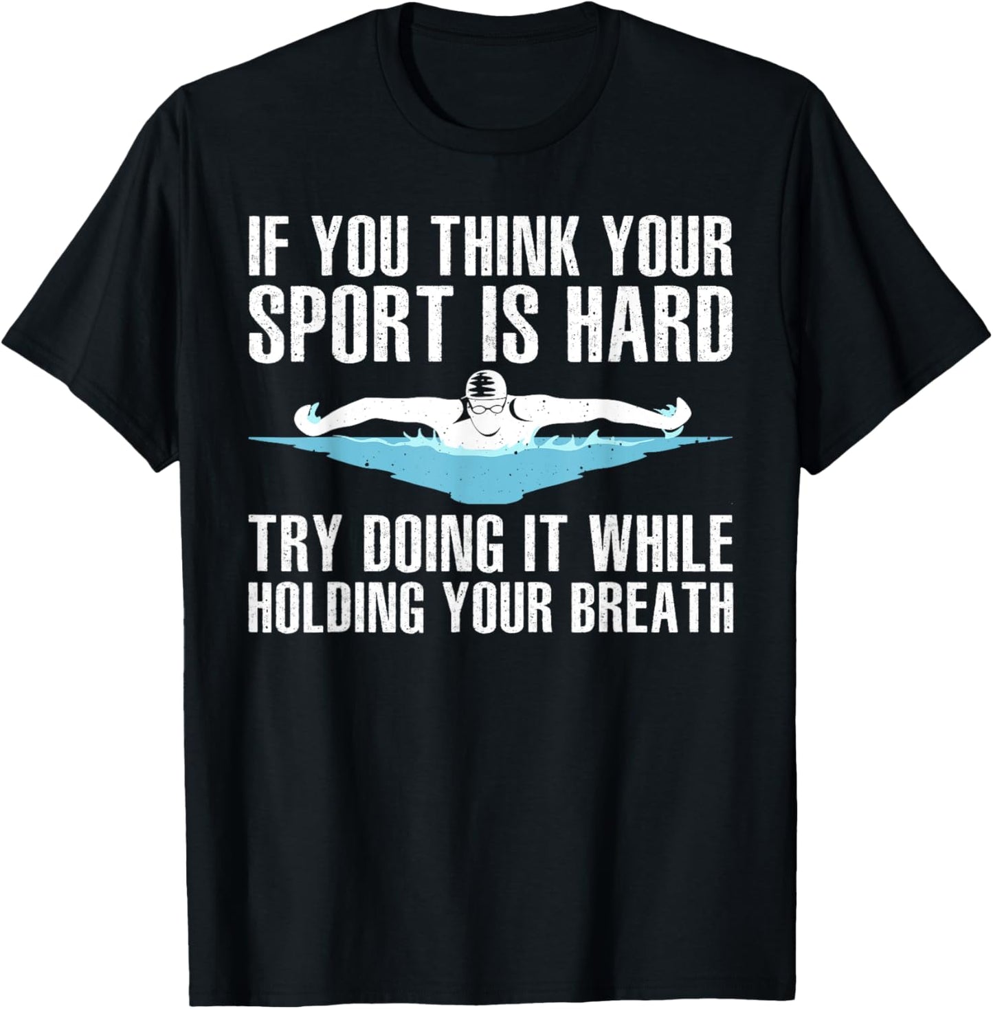 Funny Swimming Art Women Swimmer Swim Coach Training T-Shirt - T-Shirt | Black