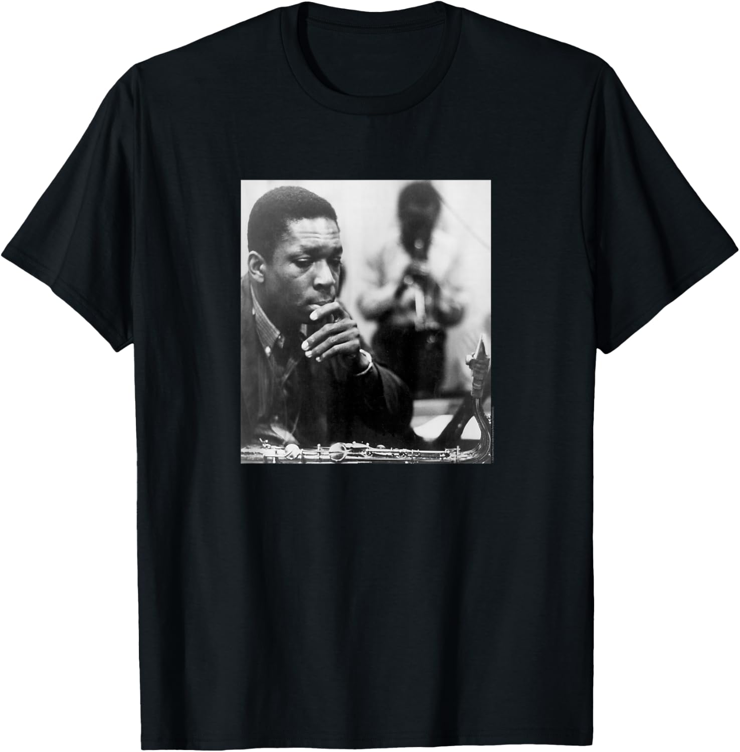 John Coltrane Black and White Photo T-Shirt - T-Shirt | Black