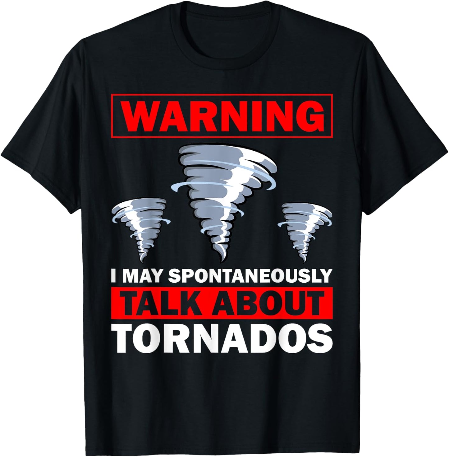 Funny Tornado Designs Women Meteorology Storm Lovers T-Shirt - T-Shirt | Black