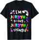 Kids I'm Jordyn Doing Jordyn Things Cute Girls Personalized Name T-Shirt - T-Shirt | Black