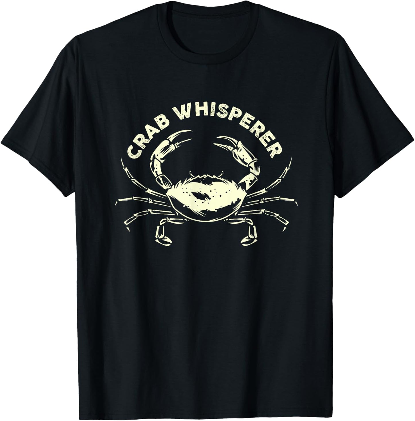 Hunter Crab Whisperer Crabbing Hunting Fishing Ocean Beach Men Women T-Shirt - T-Shirt | Black