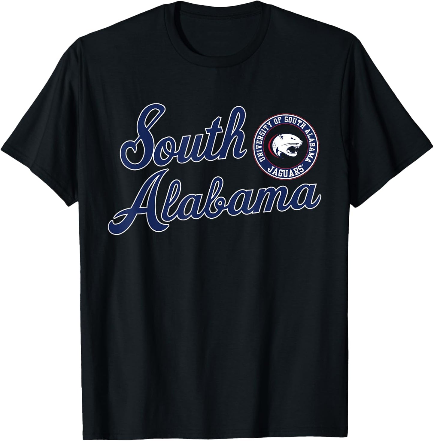 South Alabama Jaguars | Official NCAA Merch | NCAFSAL04 T-Shirt - T-Shirt | Black