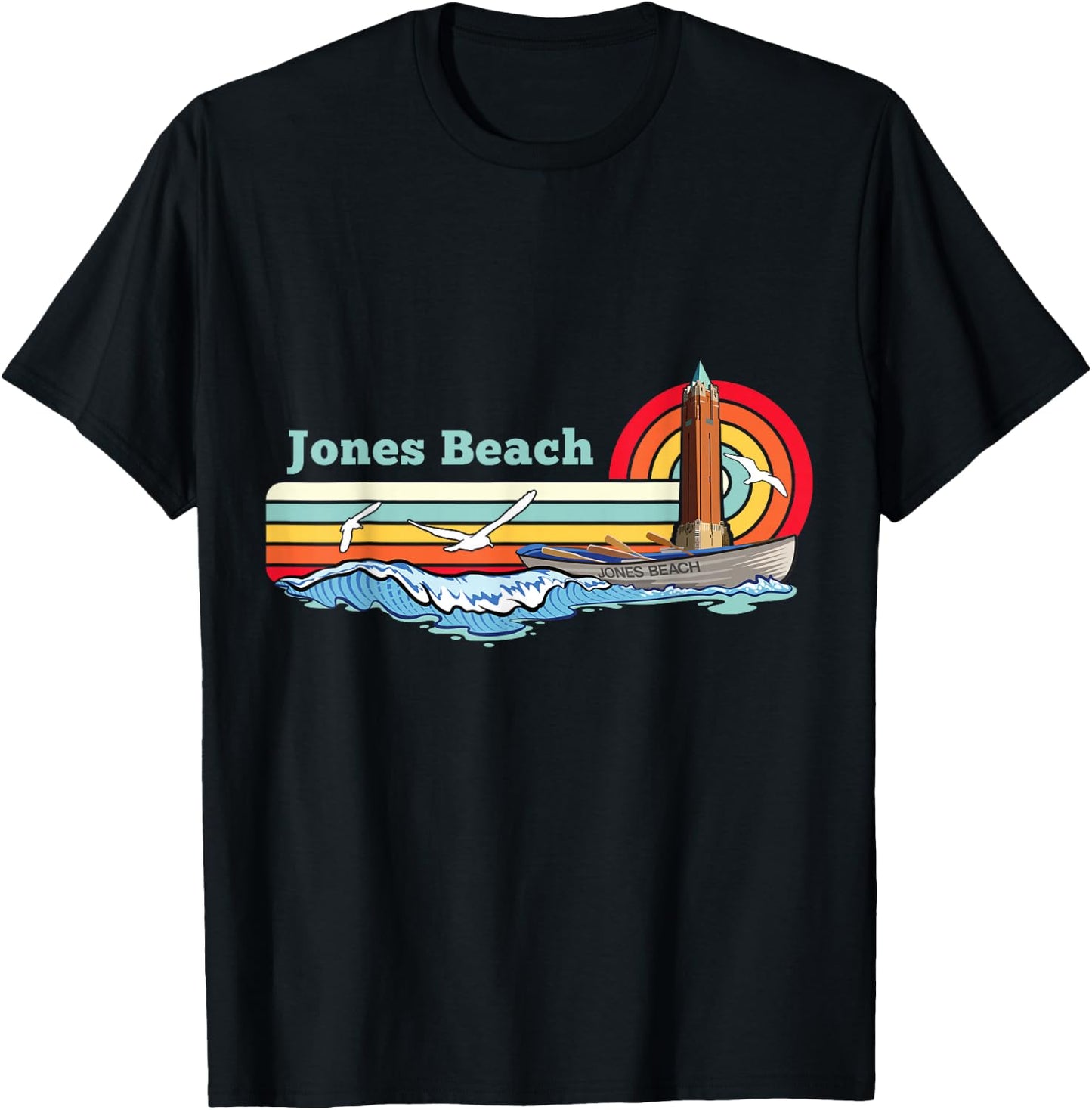 Awesome Jones Beach Long Island New York T-Shirt - T-Shirt | Black