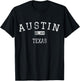 Austin Texas TX Vintage T-Shirt - T-Shirt | Black
