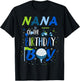 Nana of The Birthday Boy Hole in One Golf Sport Matching T-Shirt - T-Shirt | Black