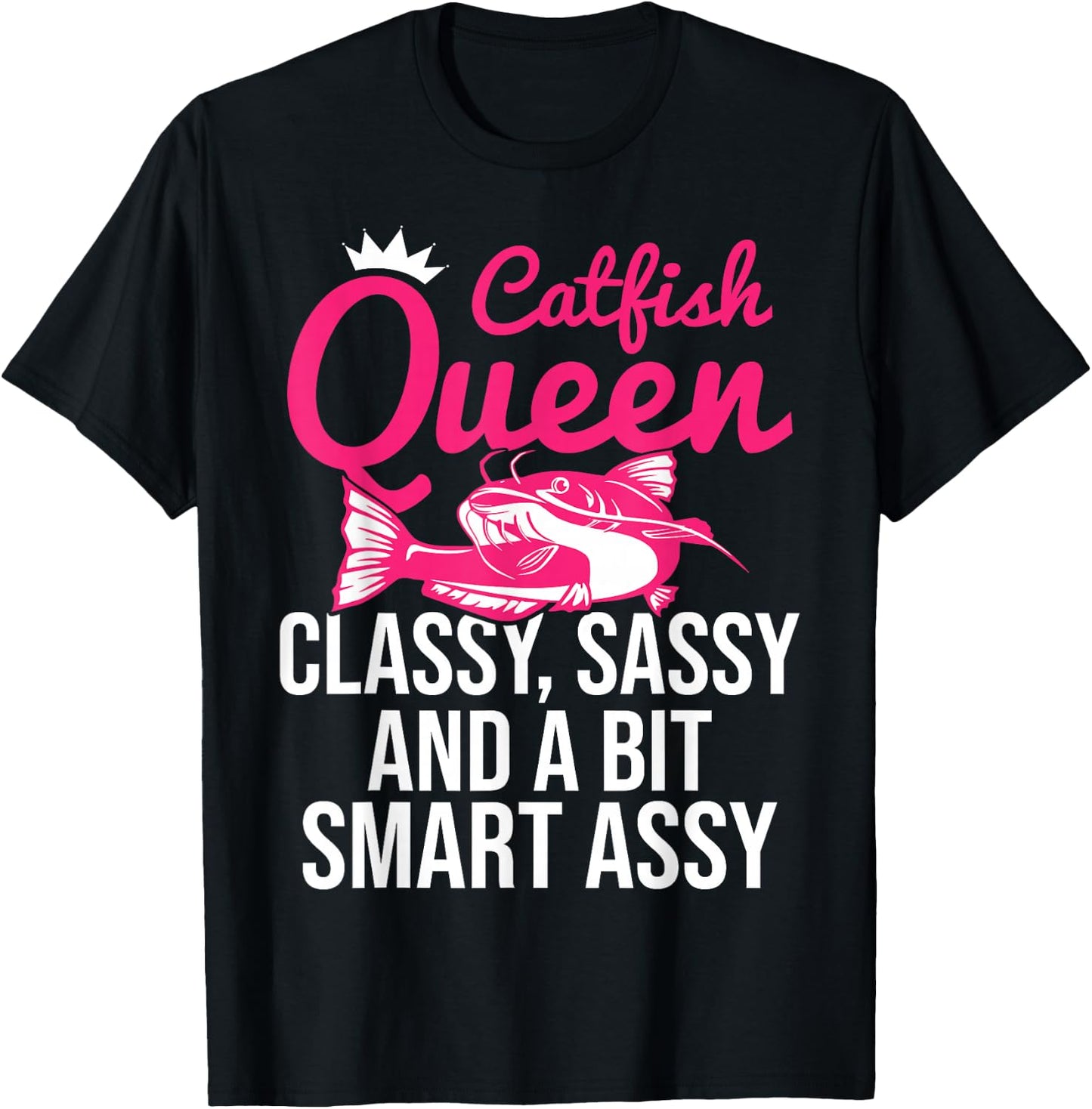 Catfish Queen Funny Catfishing T-Shirt - T-Shirt | Black