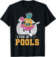 I Pee in Pools Swimming Joke Funny Summer Pool Party T-Shirt - T-Shirt | Black
