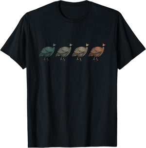 Guinea Fowls | Birds Lover | Birdwatching T-Shirt - T-Shirt | Black