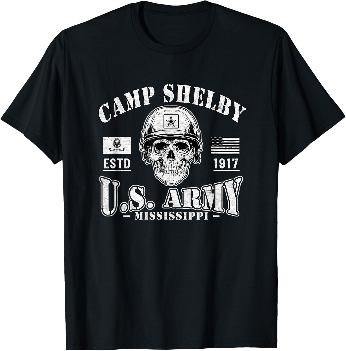 Camp Shelby Mississippi Military Base Gifts T-Shirt - T-Shirt | Black