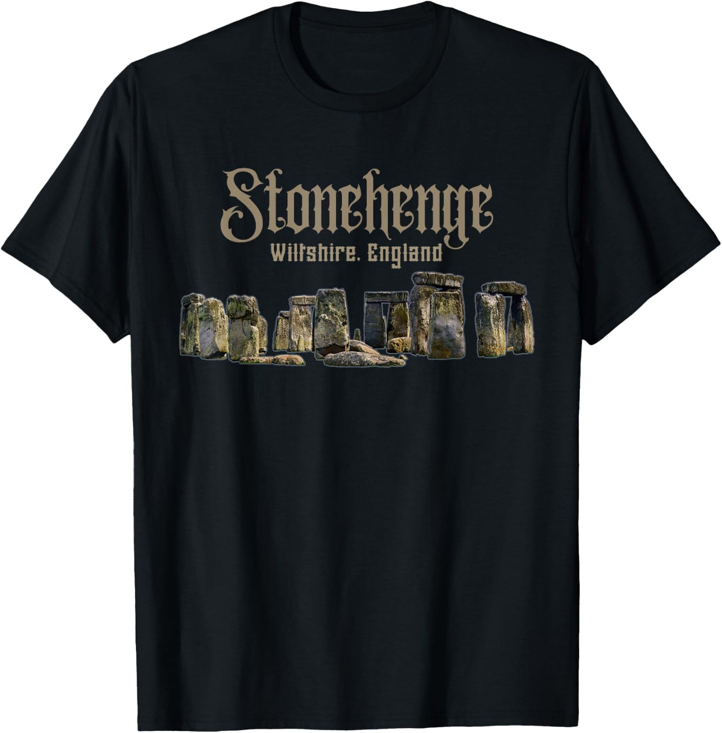 Stonehenge England Souvenir Stonehenge T-Shirt - T-Shirt | Black