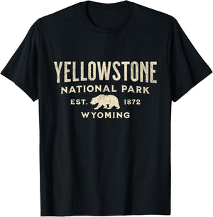 Yellowstone National Park T-Shirt - T-Shirt | Black