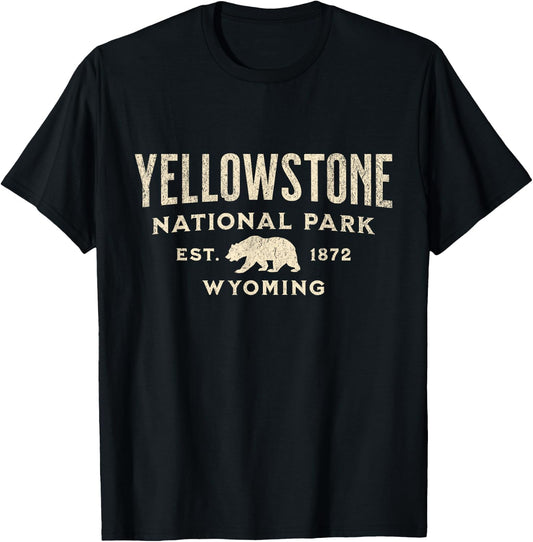 Yellowstone National Park T-Shirt - T-Shirt | Black