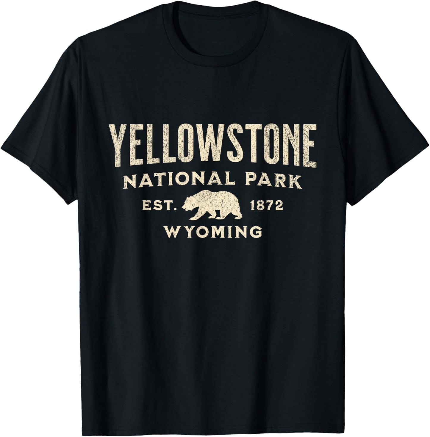 Yellowstone National Park T-Shirt - T-Shirt | Black