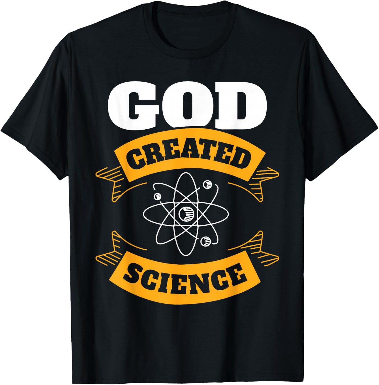 God Created Science - Christian T-Shirt - T-Shirt | Black