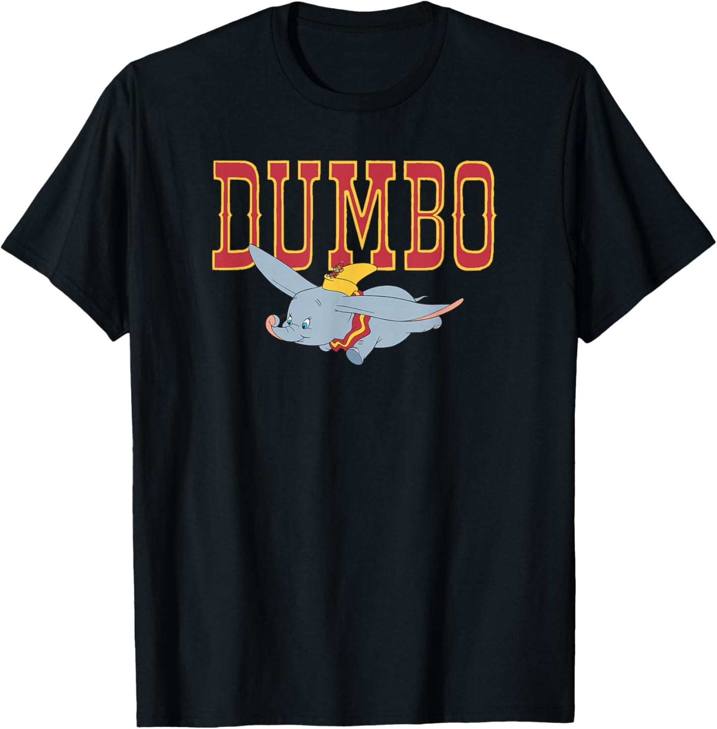 Disney Dumbo Flight Out of Circus Classic Logo T-Shirt - T-Shirt | Black
