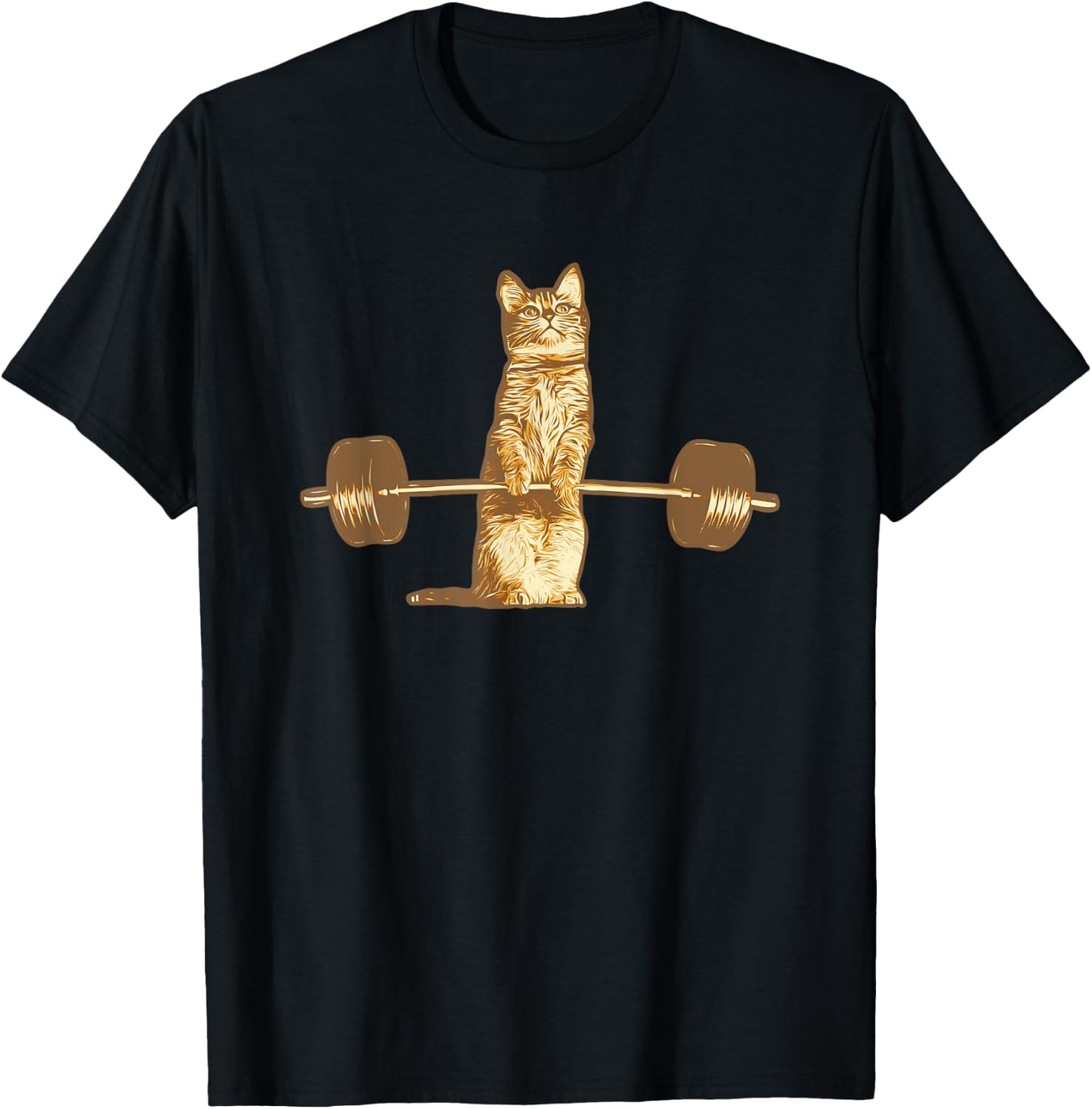 Cat Deadlifts Meow Weightlifting Bodybuilding Gym T-Shirt - T-Shirt | Black
