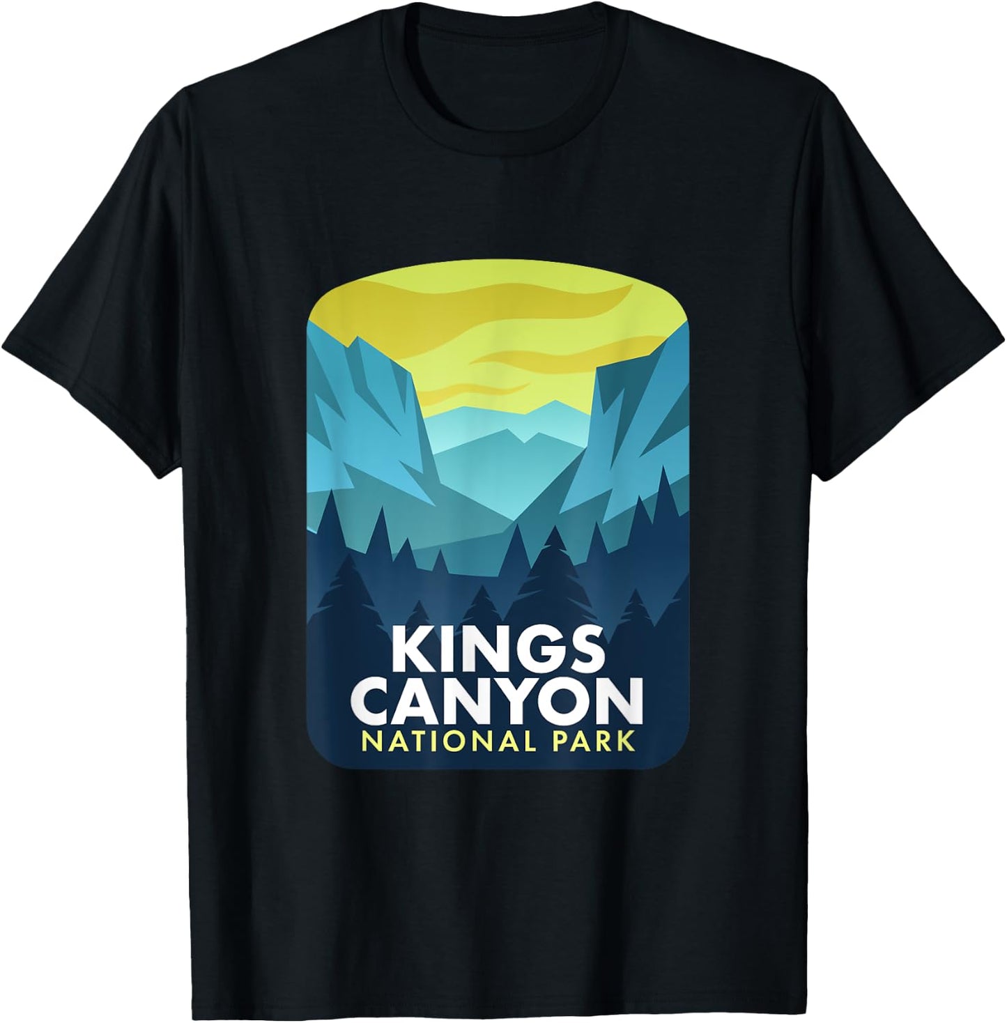 Kings Canyon National Park T-Shirt - T-Shirt | Black