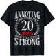 Annoying Each Other for 20 Years - 20th Wedding Anniversary T-Shirt - T-Shirt | Black