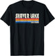 Retro Vintage 70s 80s Style Shaver Lake, CA T-Shirt - T-Shirt | Black