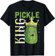Pickle King Shirt Cucumber Pickle Jar Funny Pickle T-Shirt - T-Shirt | Black
