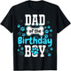 Dad of The Birthday Boy Dog Paw Pet Matching Family Party T-Shirt - T-Shirt | Black