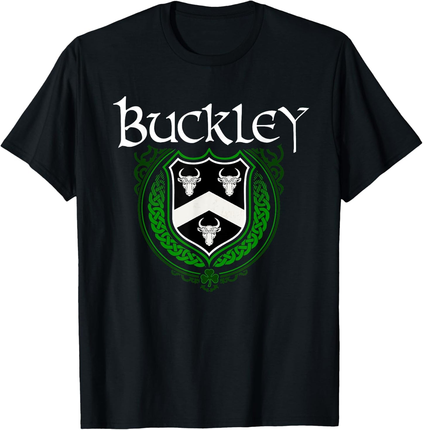 Buckley Surname Irish Clan Tartan Badge Ireland T-Shirt - T-Shirt | Black