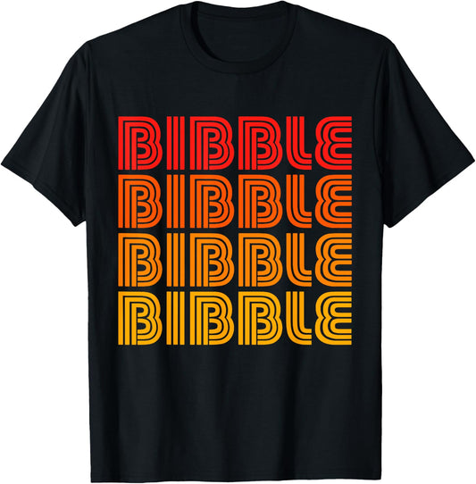 Bibble Funny Weird Odd Repeating Old Timey Word Dad Joke Tip T-Shirt - T-Shirt | Black