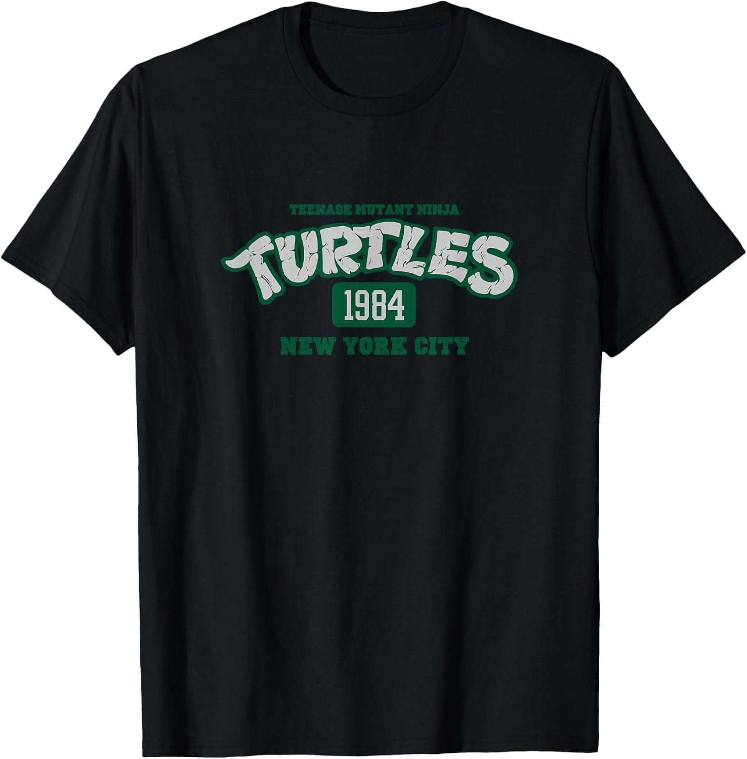 Teenage Mutant Ninja Turtles Vintage 1984 NYC Collegiate T-Shirt - T-Shirt | Black