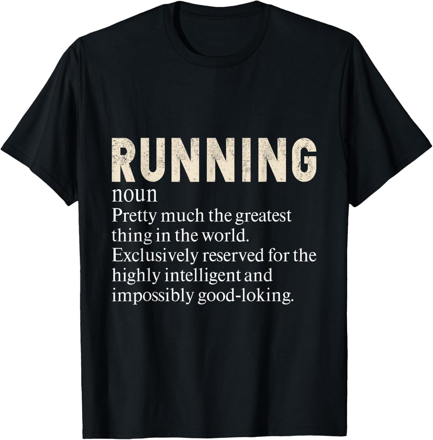 Running Funny Definition For Runners Love To Run T-Shirt - T-Shirt | Black