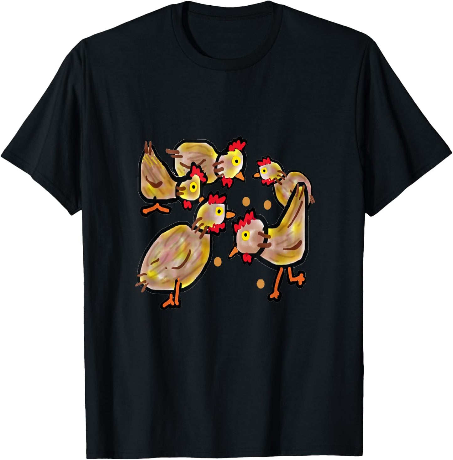 Chickens T-Shirt - T-Shirt | Black