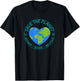 Save the Planet Reduce Reuse Recycle Earth Day Environmental T-Shirt - T-Shirt | Black