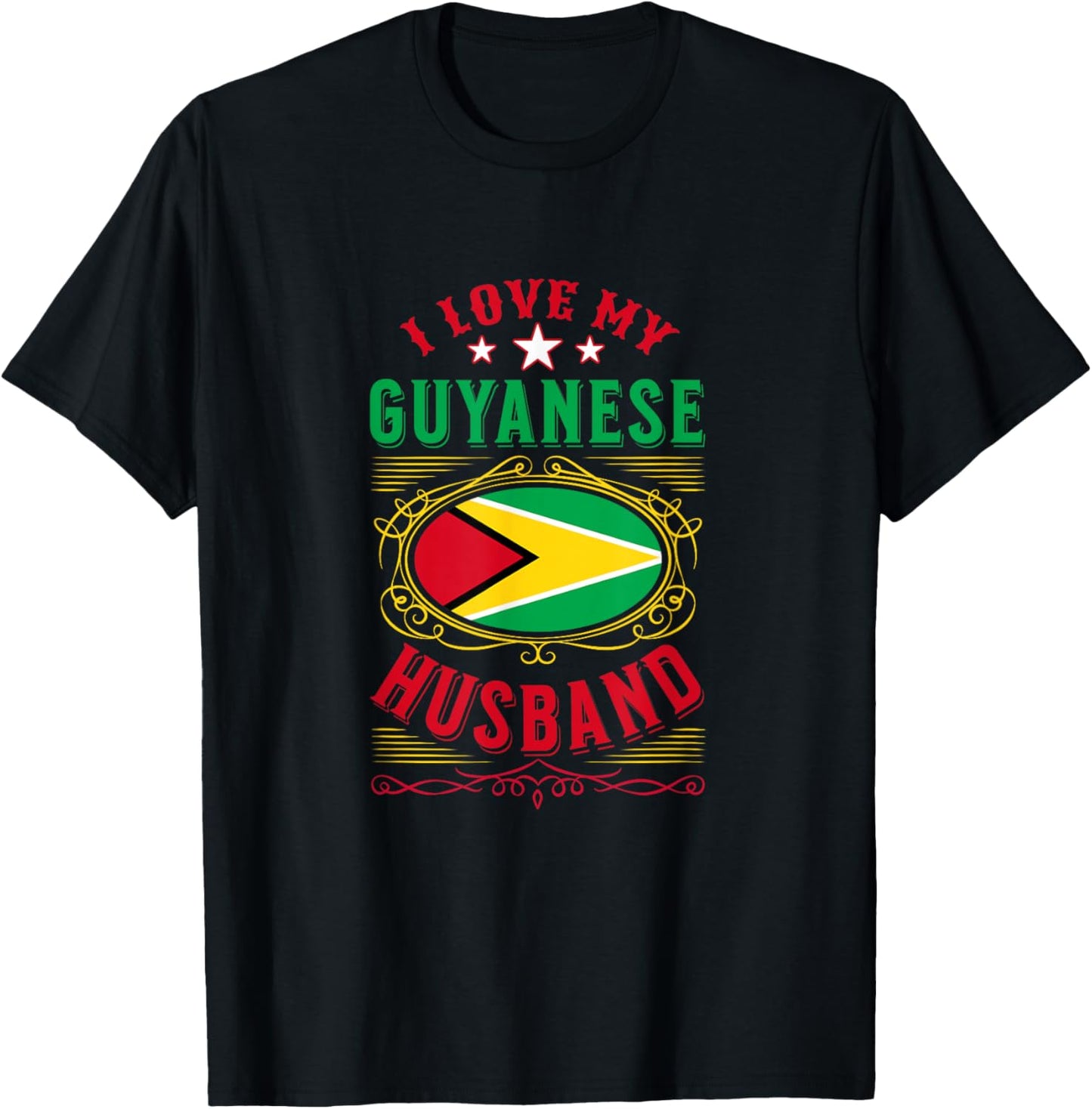 I love my Guyanese husband T-Shirt - T-Shirt | Black