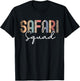 Safari Squad Animal Print African Vacation Matching Family T-Shirt - T-Shirt | Black