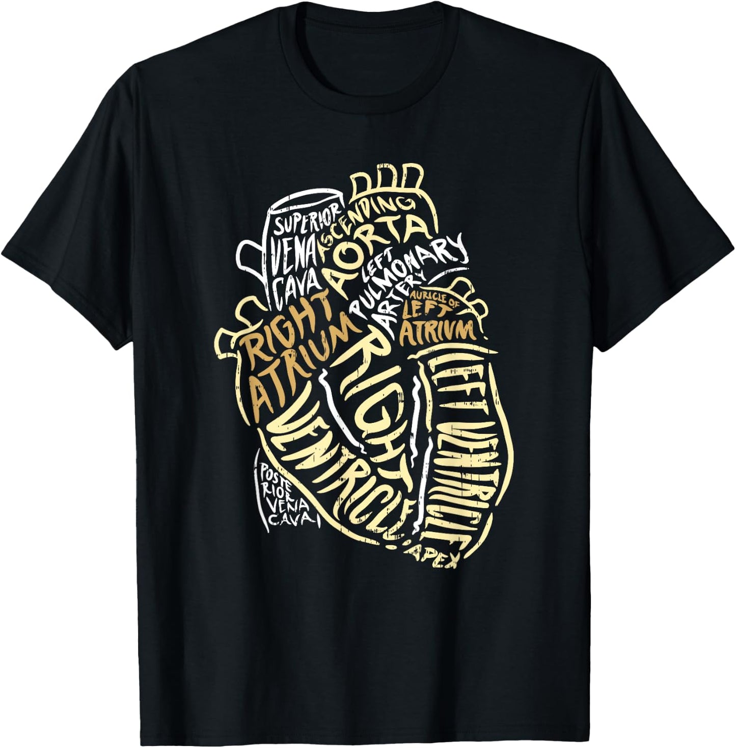 Heart Specialist Anatomy Doctor Medical Biology Organ Artery T-Shirt - T-Shirt | Black
