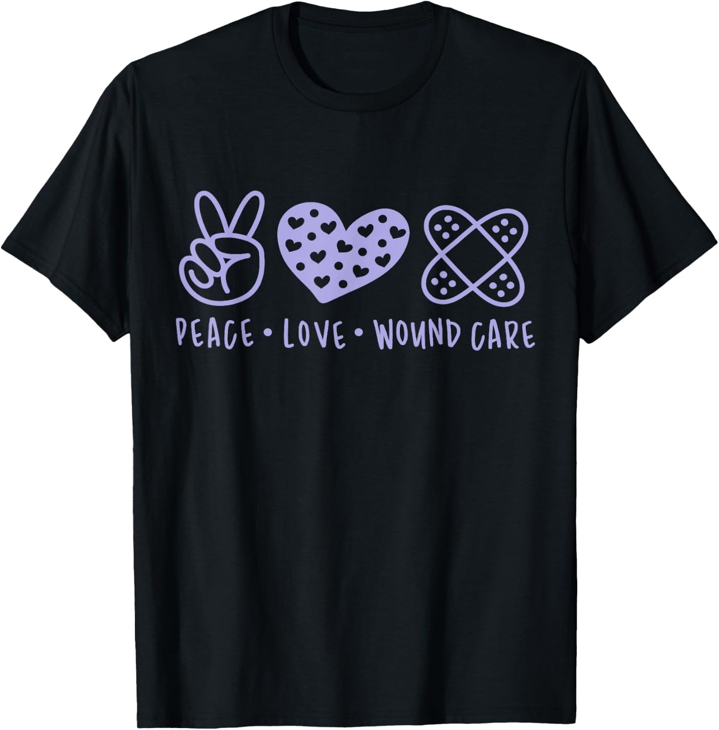 Medical Assistant Wound Care Nurse Surgical Tech Crew Purple T-Shirt - T-Shirt | Black