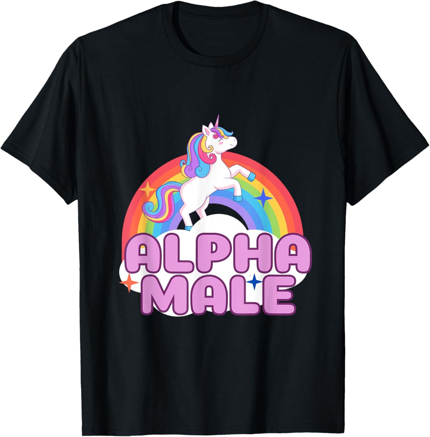 Alpha Male Unicorn T-Shirt - T-Shirt | Black