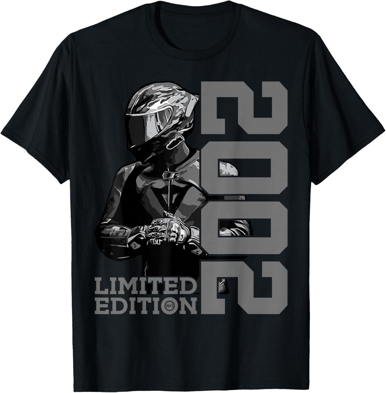 Limited Edition 2002 BIKER MOTORCYCLE 23rd BIRTHDAY T-Shirt - T-Shirt | Black