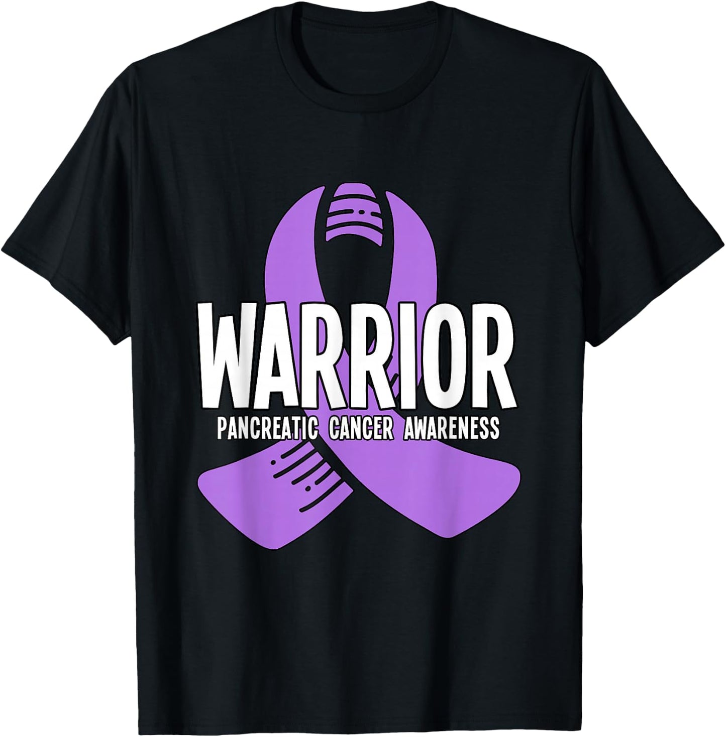 Warrior Pancreatic Cancer Awareness T-Shirt - T-Shirt | Black