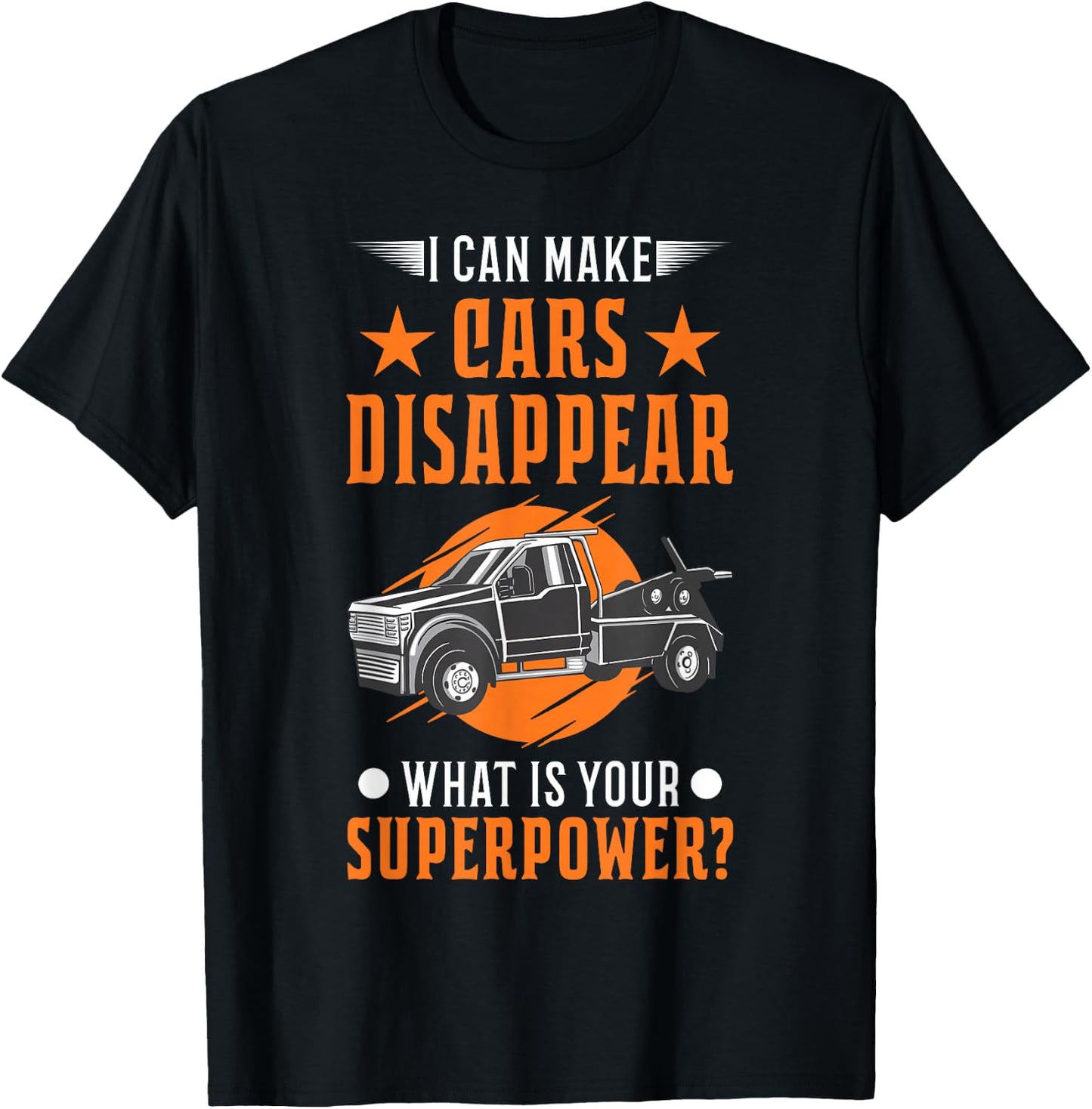 Towing service Super power Tow truck T-Shirt - T-Shirt | Black